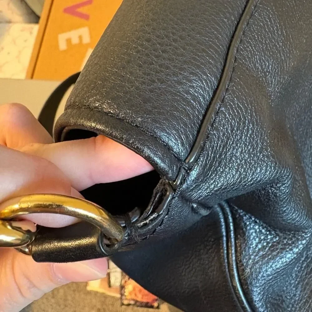 Marc Jacobs Empire City Black Leather Crossbody Bag